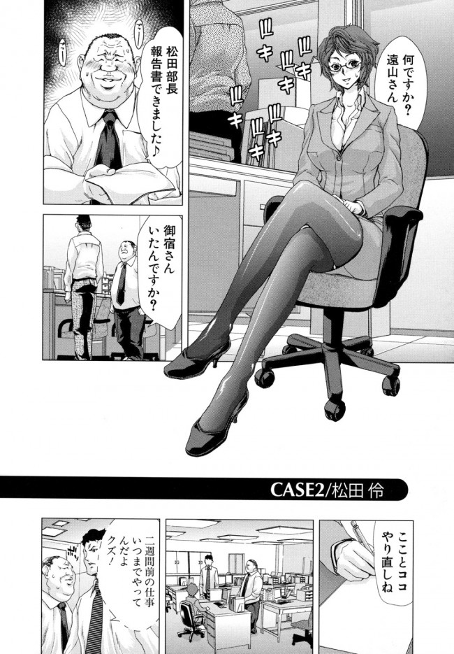【エロ漫画】上司の巨乳眼鏡っ子OLにローションを使いアナルファック【無料 エロ同人】(2)